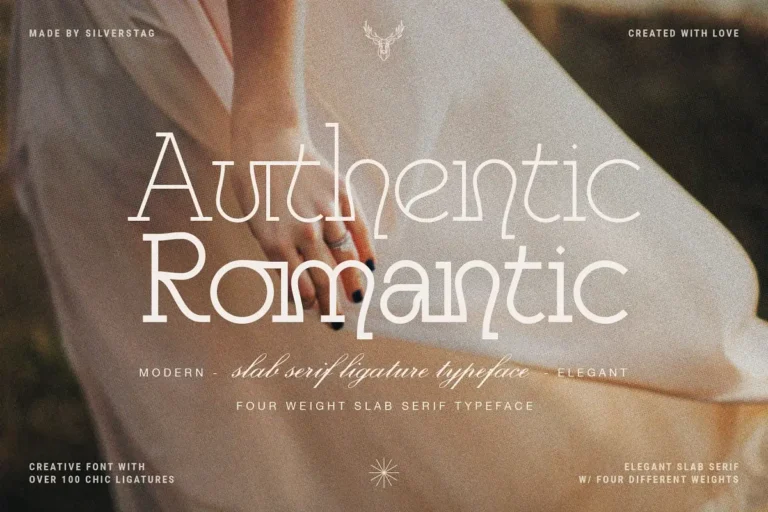 Authentic Romantic Free Funky Slab Serif Font