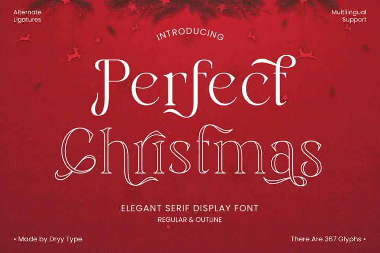 Perfect Christmas Free Elegant Serif Display Font