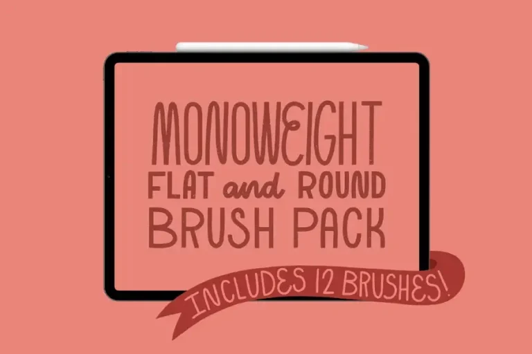 Free Procreate Monoweight Brush Pack