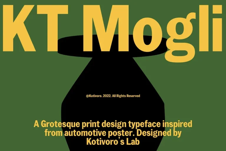 KT Mogli - Free Dynamic Sans Serif Font