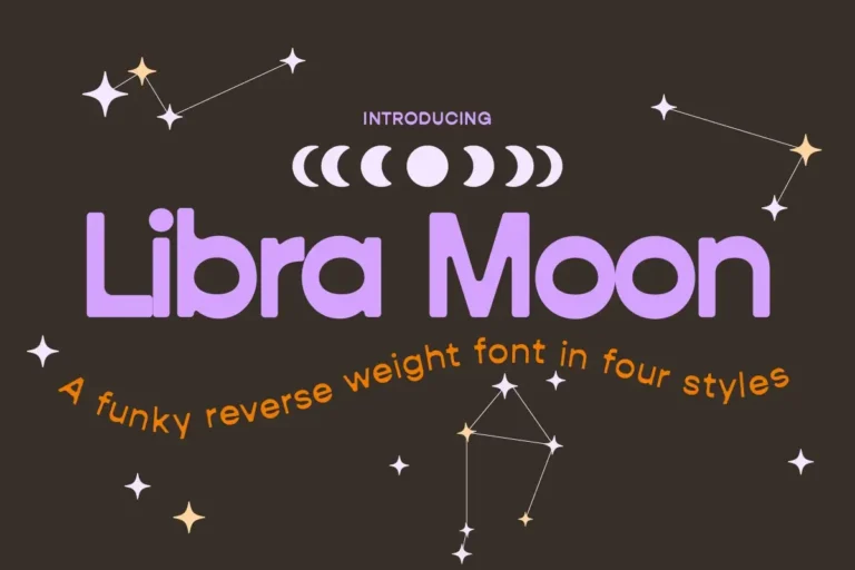 Libra Free Funky Reverse Weight Font