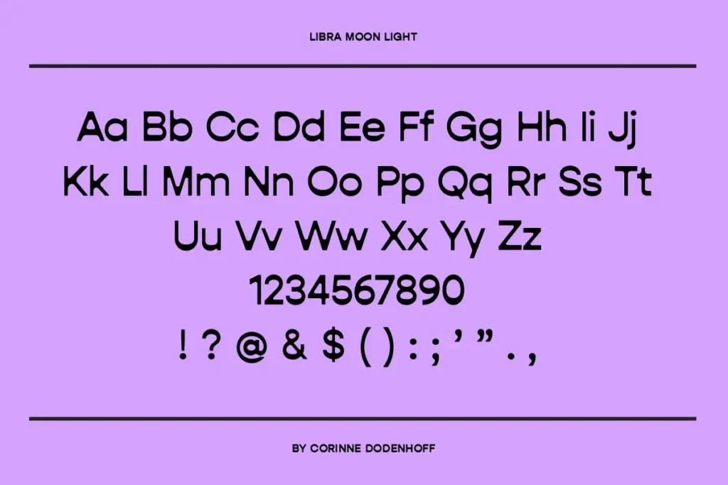 Libra Free Funky Reverse Weight Font