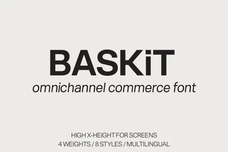 BASKiT Free Commerce Branding Font