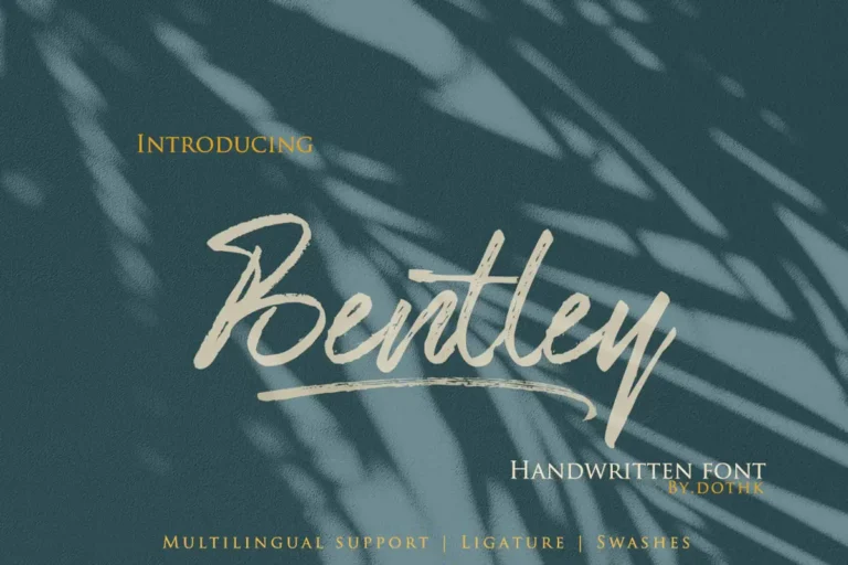 Bentley Script Free Handwritten Brush Font