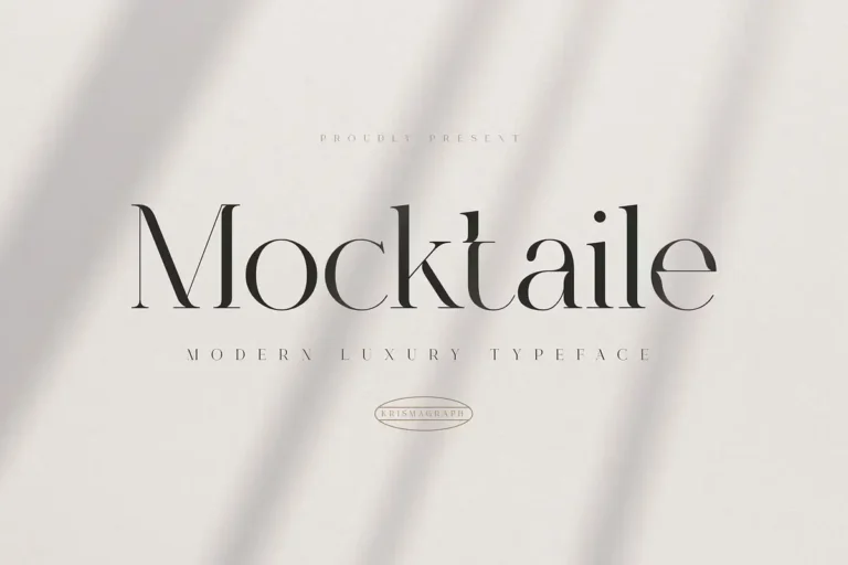 Mocktaile Free Modern Luxury Font