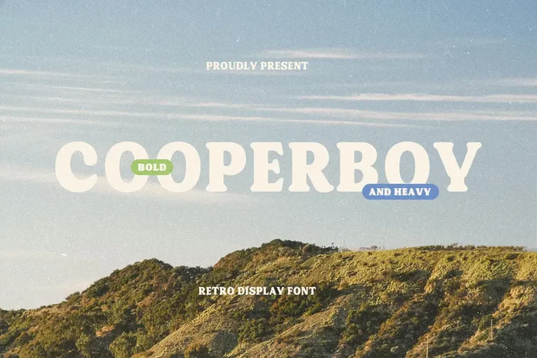 Cooperboy Free Retro Display Font