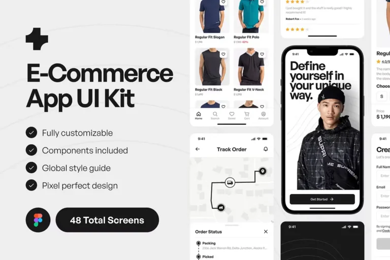 Free E-Commerce App UI Kits for Figma