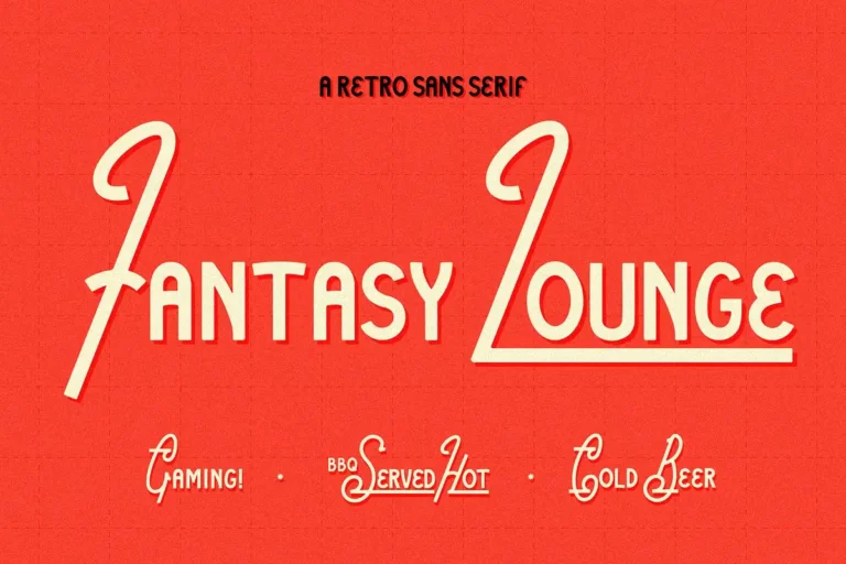 Fantasy Lounge Free Retro Sans Serif Font