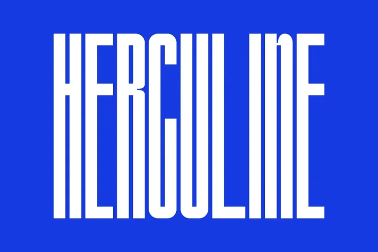 Herculine Free Tall Condensed Font