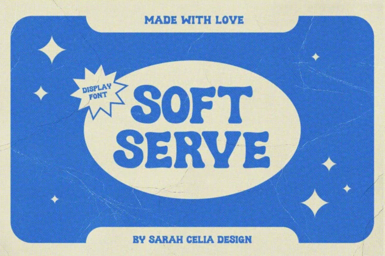 Soft Serve Free Retro Display Font