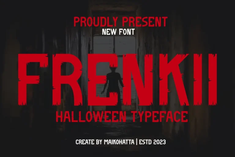 Frenkii Free Halloween Typeface