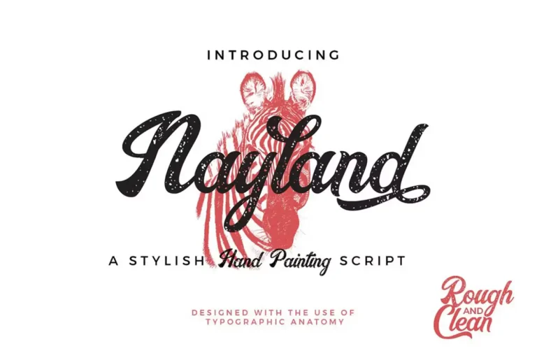 Nayland Retro Free Hand Painting Script Font