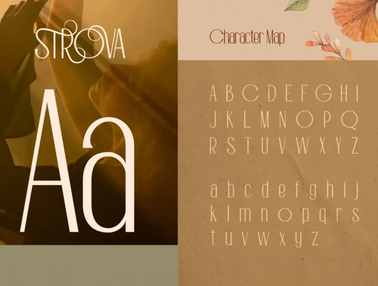 Strova Free Mystical Typeface for Dreamers