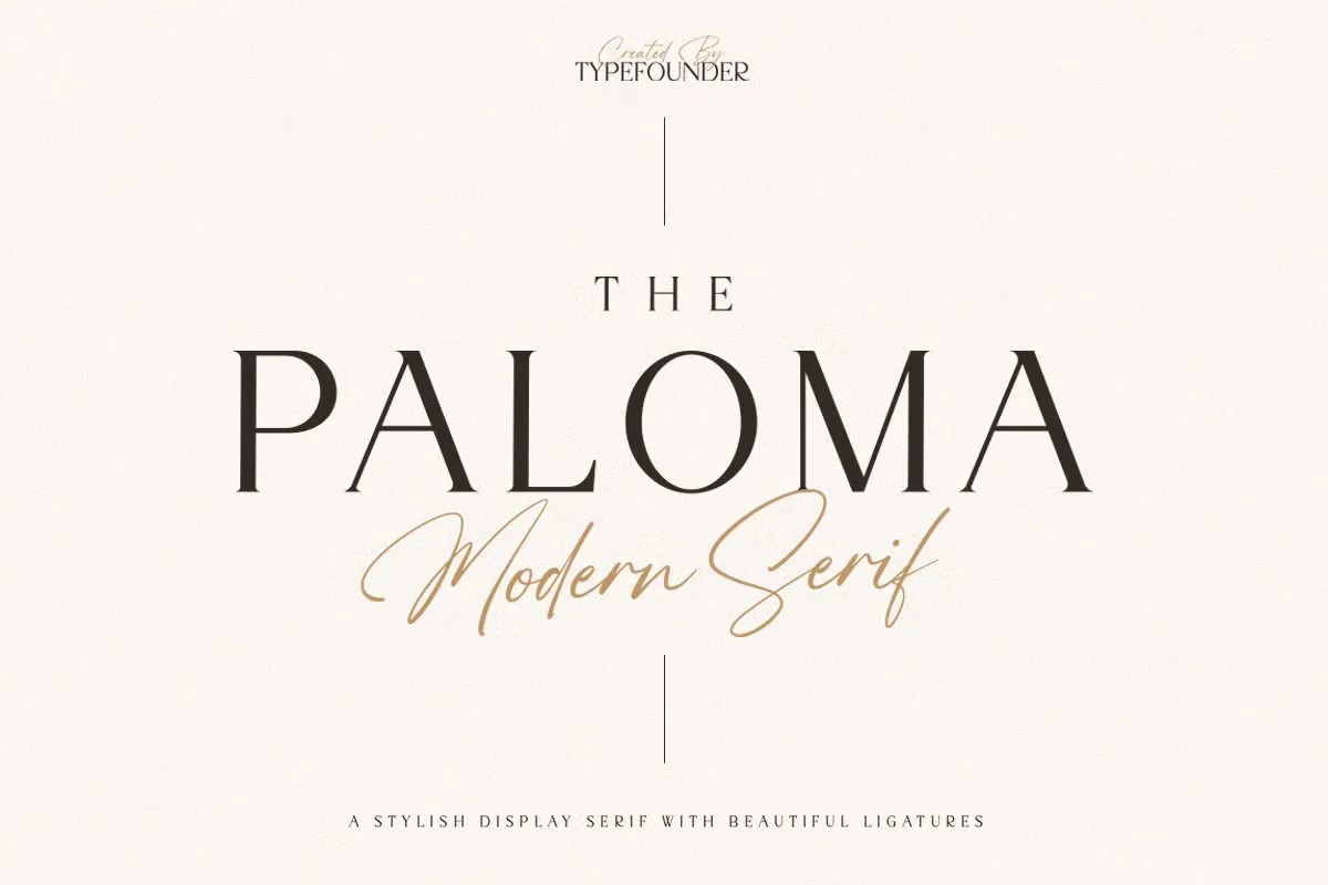 The Paloma Free Modern Serif Font
