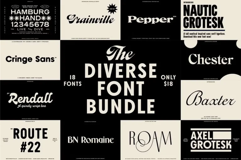 Free Diverse Font Bundle Download