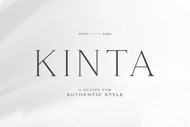 Kinta Free Authentic Elegant Serif Font