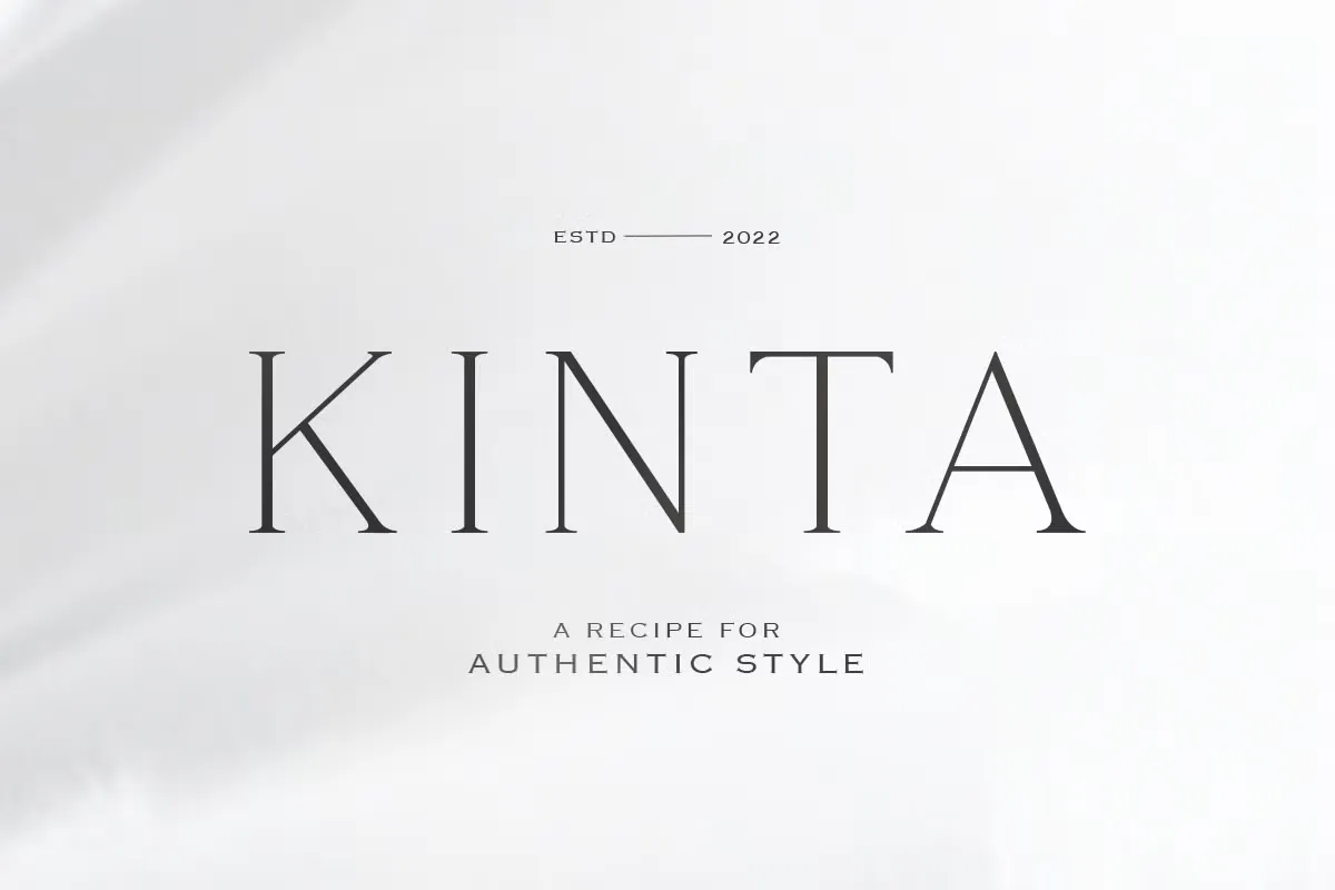 Kinta Free Authentic Elegant Serif Font