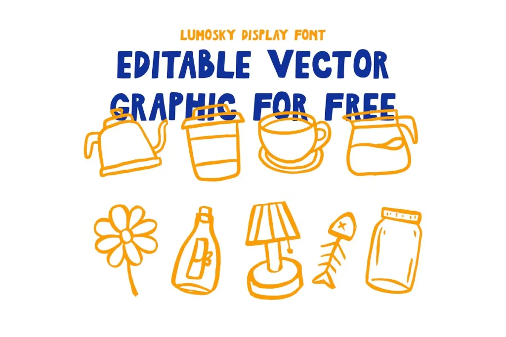 Lumosky Free Handdrawn Display Font