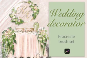 Free Wedding Decorator Procreate Brush Set