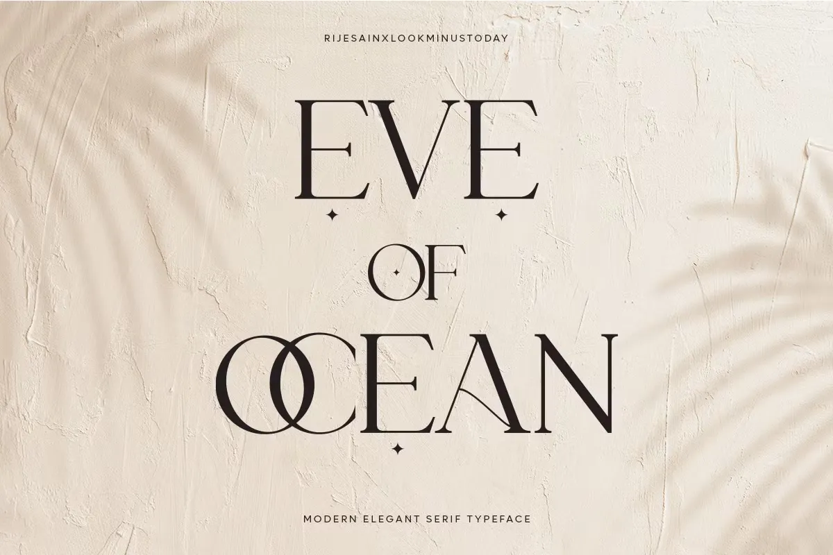 Eve Of Ocean Free Modern Elegant Serif Typeface