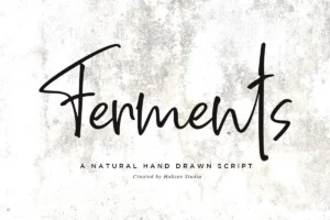 Ferments Free Natural Handwritten Script Font
