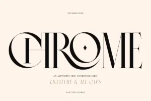 Chrome Slab Free Semi-Condensed Serif Font