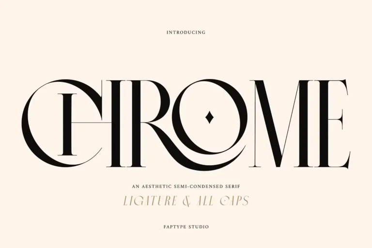 Chrome Slab Free Semi-Condensed Serif Font