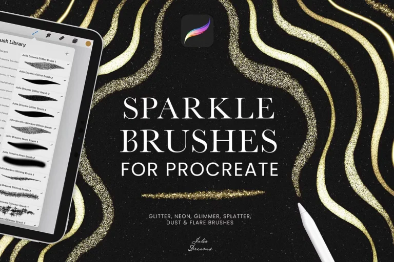 Free Sparkle Glitter Brushes Procreate