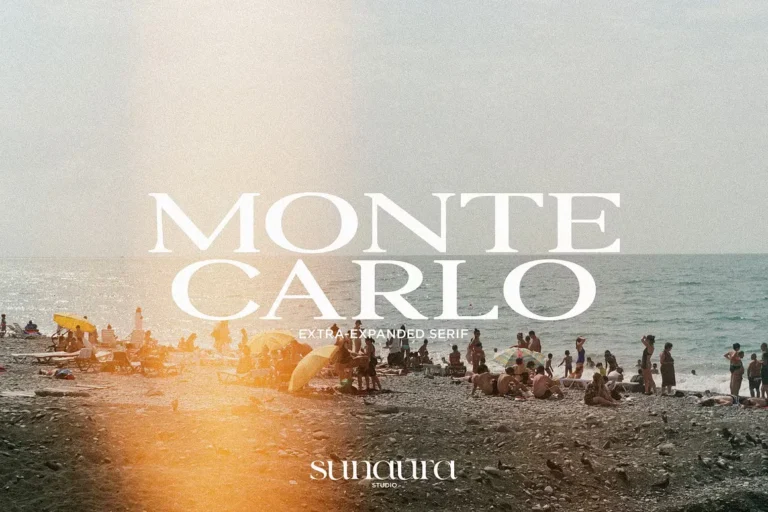 MONTE CARLO Free Extra-Expanded Serif Font