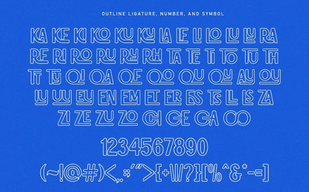 Chiroto Free Ligatures Retro Font