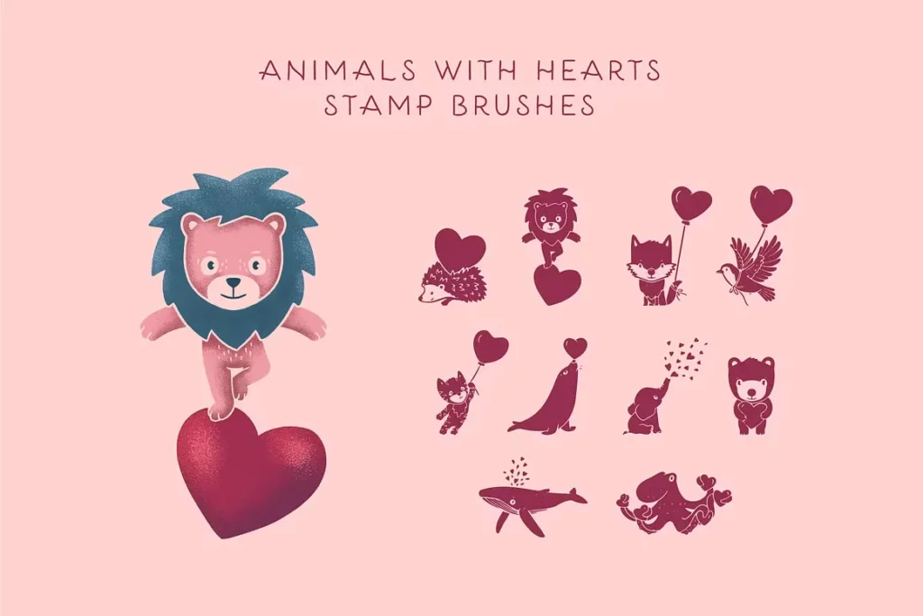 Free Valentine's Day Procreate Brushes