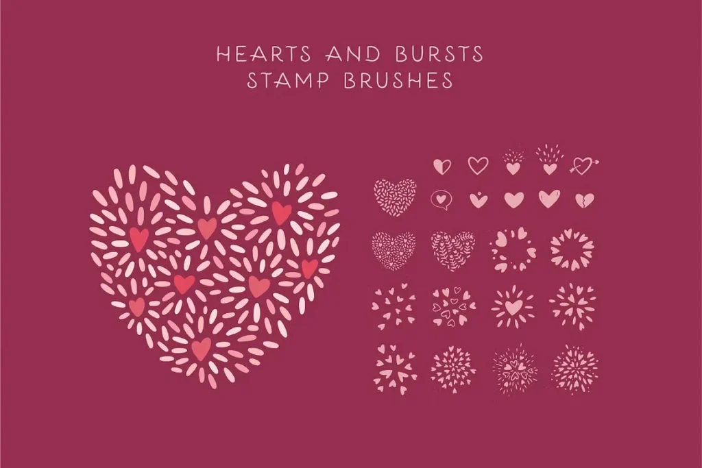 Free Valentine's Day Procreate Brushes