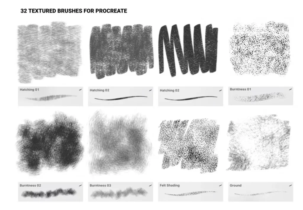 Free Textured Brushes For Procreate