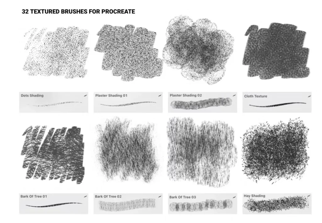 Free Textured Brushes For Procreate