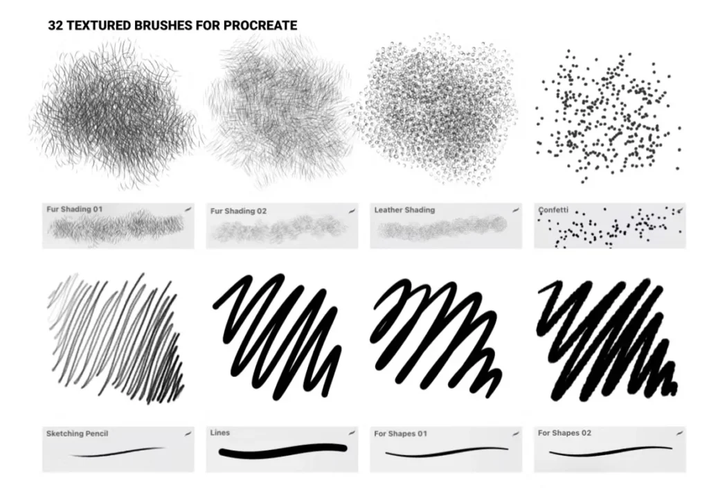 Free Textured Brushes For Procreate