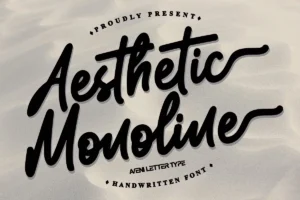 Free Aesthetic Monoline Handwritten Font Download