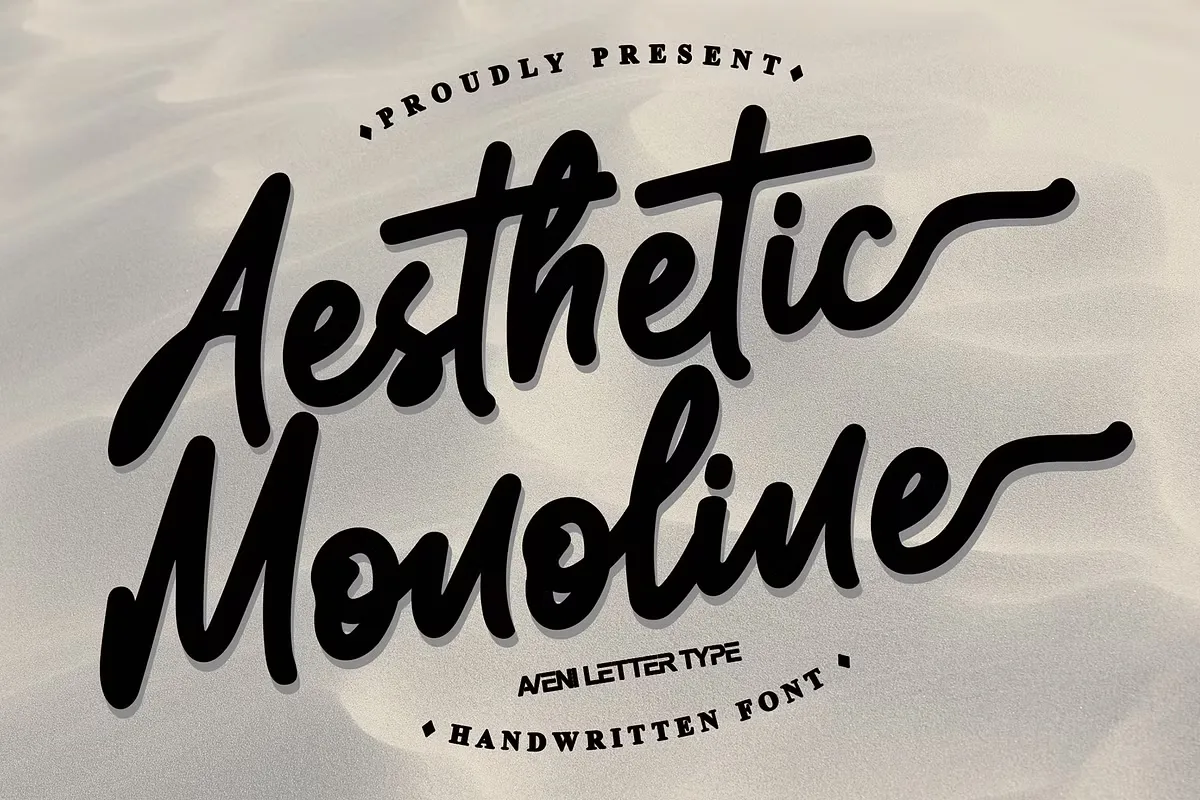 Free Aesthetic Monoline Handwritten Font Download