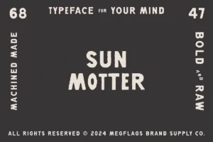 Sun Motter Free Bold Vintage Modern Font