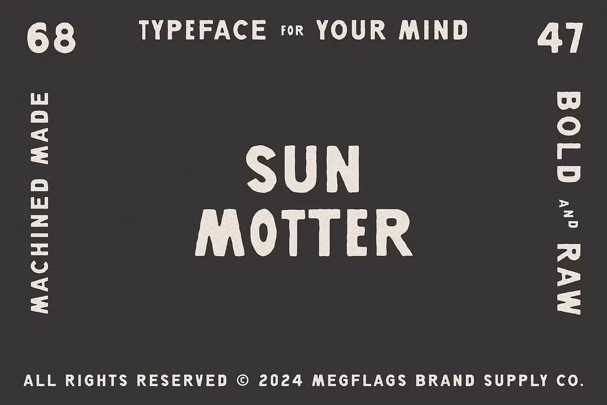 Sun Motter Free Bold Vintage Modern Font