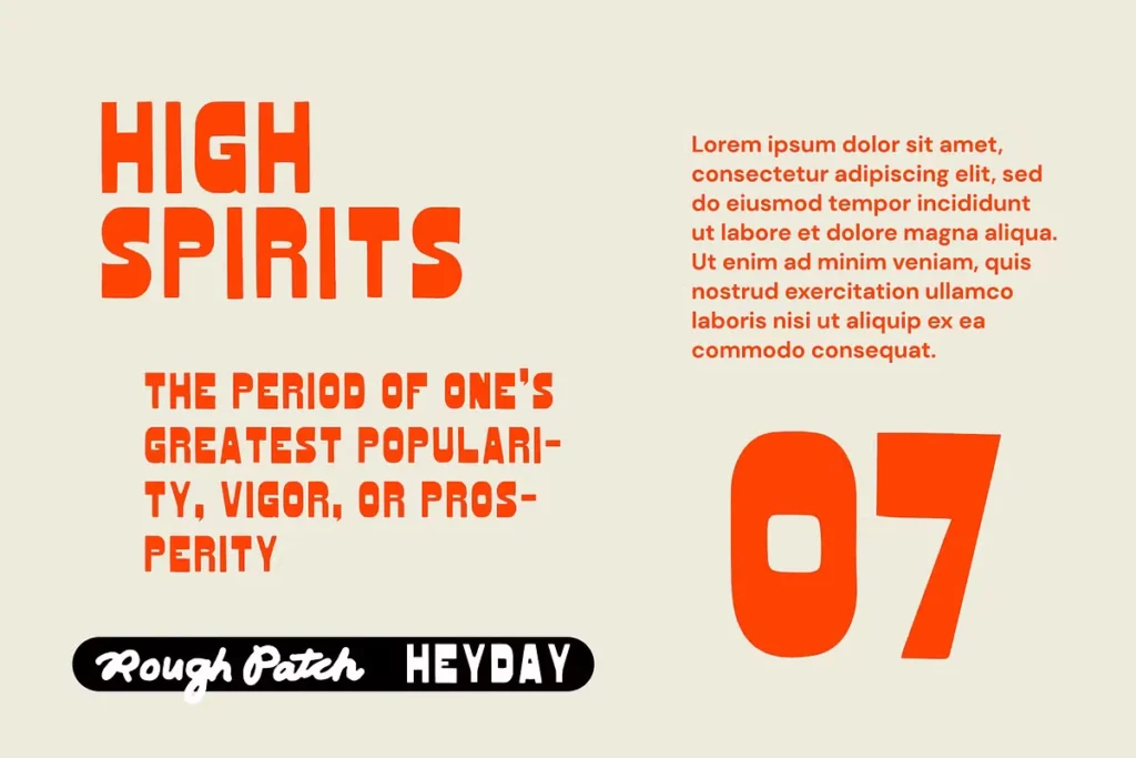 HeyDay Free Sans Serif Display Font