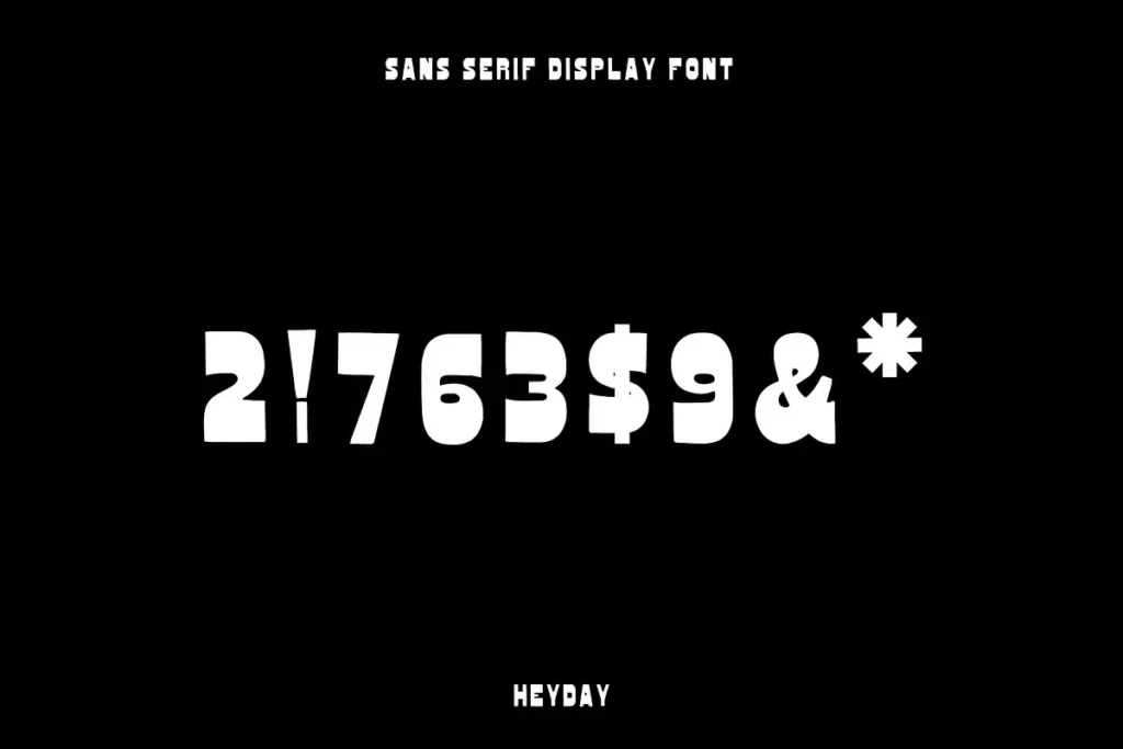 HeyDay Free Sans Serif Display Font