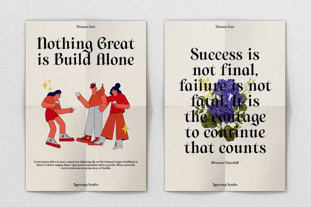 Diences Free Display Blackletter Font