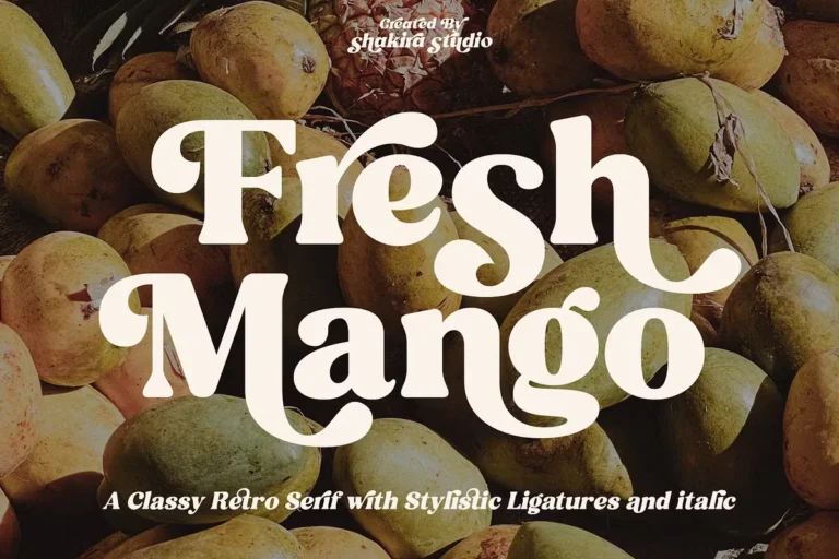 Fresh Mango Free Retro Serif Font