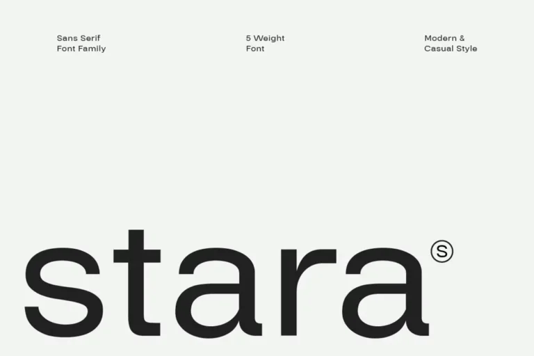 Stara Free Clean Sans Serif Font
