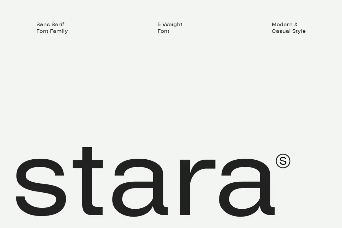 Stara Free Clean Sans Serif Font