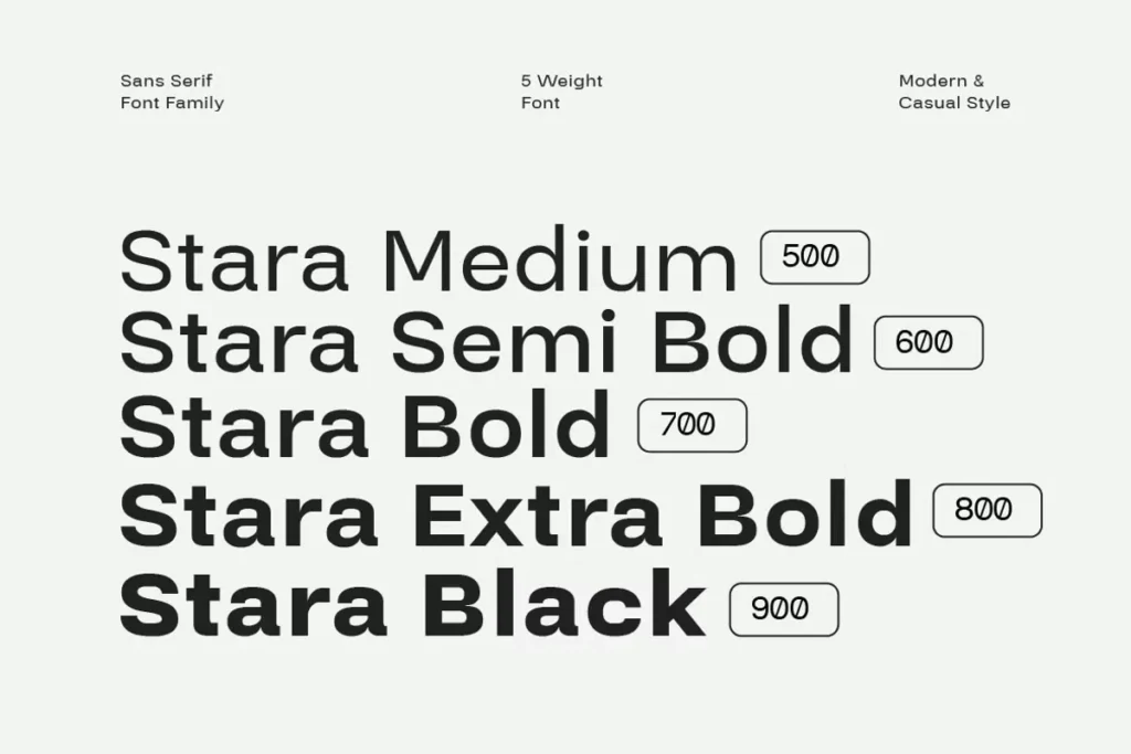 Stara Free Clean Sans Serif Font